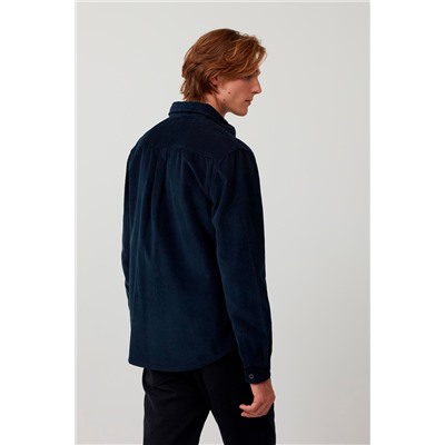 Sobrecamisa de terciopelo Azul marino