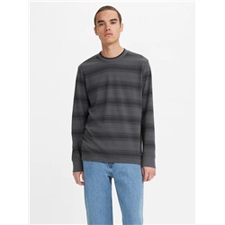 TIPPED CREWNECK LONG SLEEVE T-SHIRT