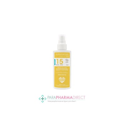 Alphanova Sun Spray Solaire Ecoresponsable SPF15 BIO 125g