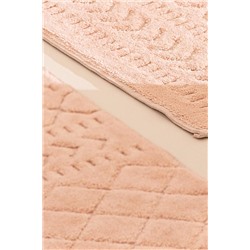 Panier 2'li Banyo Paspası - Pudra - 60x100 cm