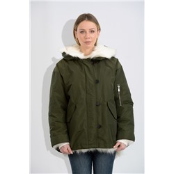Chaqueta con capucha Verde oscuro