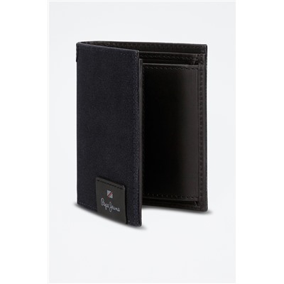 Cartera de piel Hilliop Negro