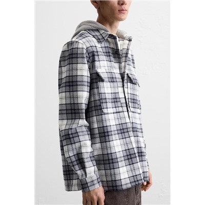 SOBRECAMISA CAPUCHA COMBINADA