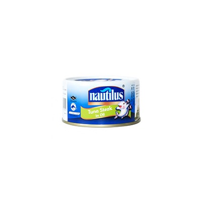 Консервированный "стейк" тунца в масле Tuna Steak In Oil in Brine от Nautilus 185 гр / Nautilus Tuna Steak In Oil 185 g