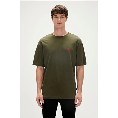 Bad Bear, Daydream Oversize T-shirt Haki Yeşil Basic Erkek Tişört