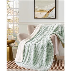 Royal Luxe Reversible Micromink to Faux-Sherpa Tie-Dye Throw, 50" x 60", Exclusively at Macy’s