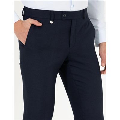 Lacivert Slim Fit Kumaş Pantolon