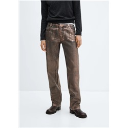 Jeans rectos foil