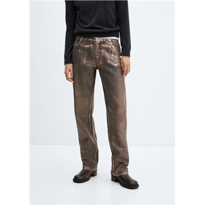 Jeans rectos foil