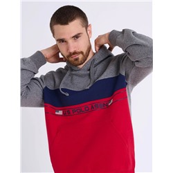COLOR BLOCK WORDMARK PULLOVER HOODIE