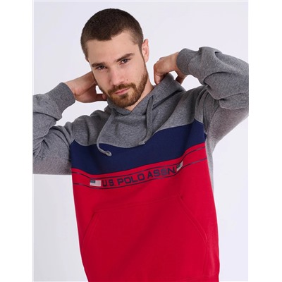 COLOR BLOCK WORDMARK PULLOVER HOODIE