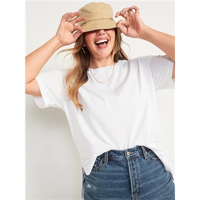 Oversized Vintage Garment-Dyed Tunic T-Shirt for Women
