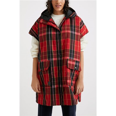 Poncho chaleco tartán
