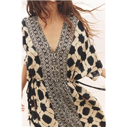PRINTED KAFTAN DRESS