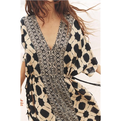 PRINTED KAFTAN DRESS