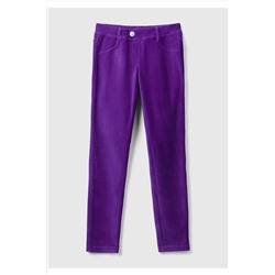 United Colors of BenettonKız Çocuk Mor Kadife Jegging
