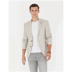 Bej Ex. Slim Fit Ceket