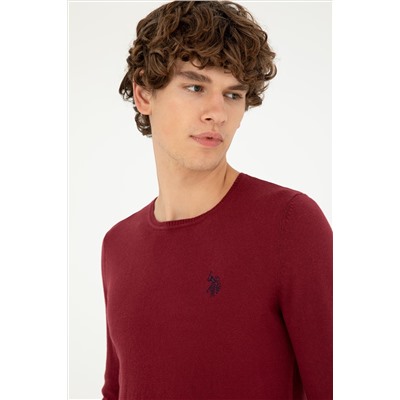 Erkek Bordo Basic Kazak