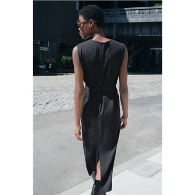 MIDI DRESS WITH BELT