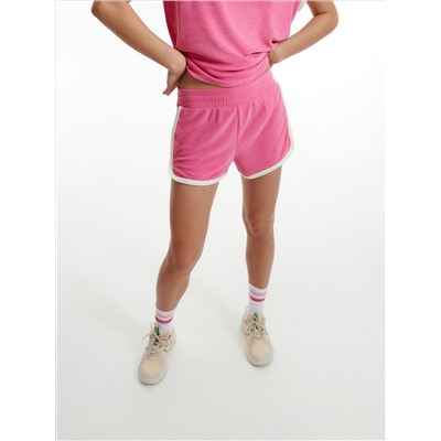 Shorts aus Frottee-Jersey