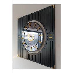 YC MELONNİ Aynalı Duvar Saati Işıklı Çerçeveli 40 Cm Yc Melonni CY2023 151999