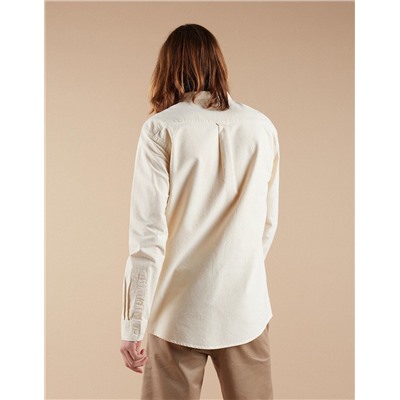 Pocket Striped Oxford Shirt, Men, Yellow