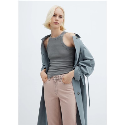 Jeans rectos crop