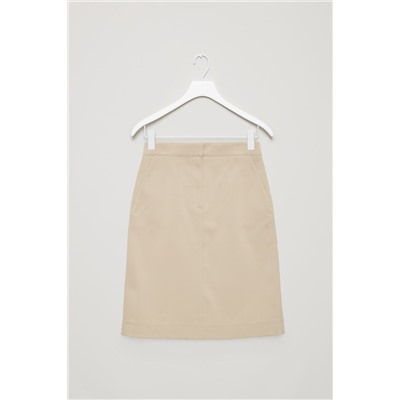 A-LINE TWILL SKIRT