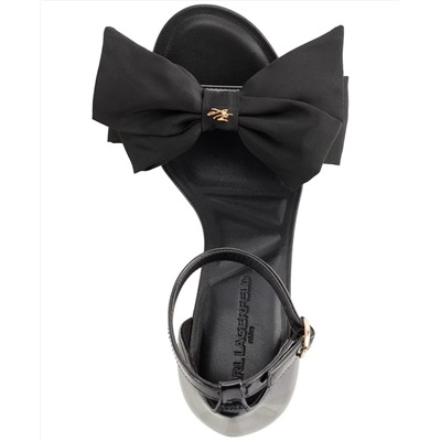 KARL LAGERFELD PARIS Women's Kenz Bow Sandals