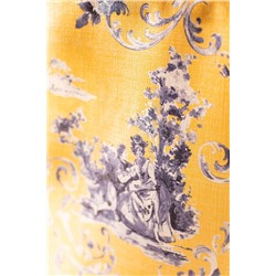 Nora Pvc Masa Örtüsü - Sarı/Mavi - 140x140 cm