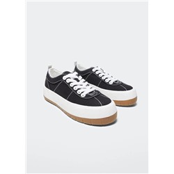 Deportivas plataforma cordones -  Mujer | MANGO OUTLET Melilla