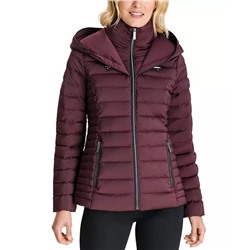 MICHAEL Michael Kors Hooded Stretch Packable Down Puffer Coat, Created for Macy's