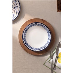 Rêve Bleu Couronne pasta tabağı 19 cm