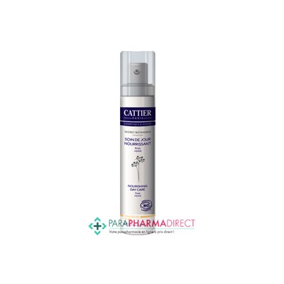 Cattier Secret Botanique Soin de Jour Nourrissant Peaux Sèches & Sensibles Rose Jojoba BIO 50ml