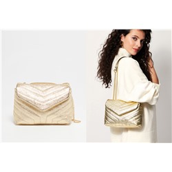 Bandolera de piel Mini Vivi Dorado