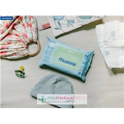 Mustela Lingettes Fibres Végétales à l'Avocat BIO - LOT de 3x60 lingettesLot  × 3