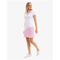 COLORBLOCK BIG LOGO POLO DRESS