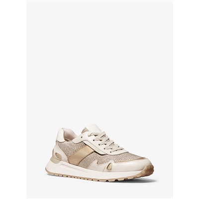MICHAEL MICHAEL KORS Monroe Glitter Chain-Mesh Trainer
