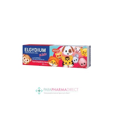 Elgydium Emoji Gel Dentifrice Fraise Givrée 2/6 ans 50 ml