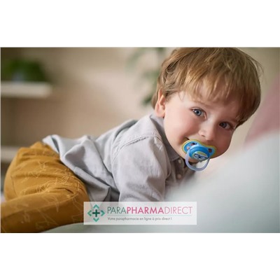 Avent Sucettes Ultra Air 18 mois+ Lion & Ours x2