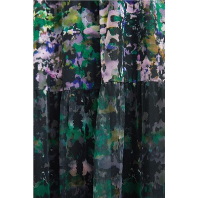 Vestido midi volantes