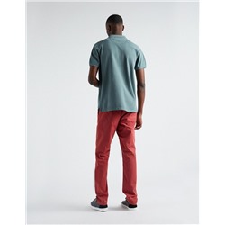 Slim Fit Chino Trousers, Men, Red