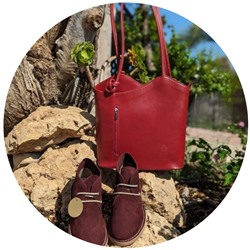 AB.Z. SAFARY VINO+PELLE MOCHILA NAPA GRANATE АКЦИЯ