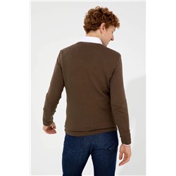 Erkek Coconut V - Yaka Basic Triko Kazak