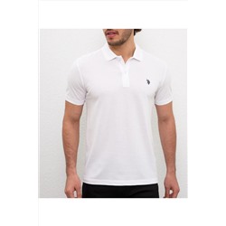 U.S. Polo Assn. Erkek Beyaz Polo Yaka T-shirt G081gl011.000.954055.vr013 G081GL011.000.954055.VR0469