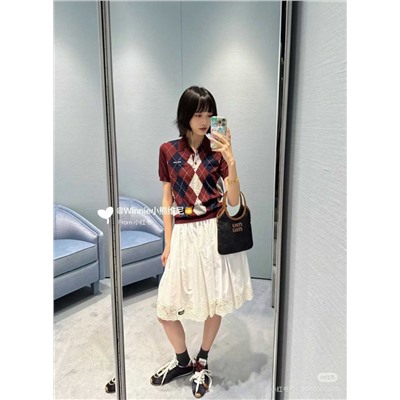 Трикотажное поло   🩷  Экспорт MI*U MI*U