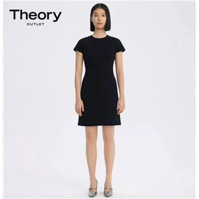 Платье с круглым вырезом и коротким рукавом Theor*y ОРИГИНАЛ!