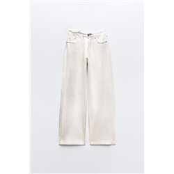 TRF MID-RISE LOOSE FOIL JEANS