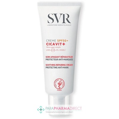 SVR CICAVIT+ CREME SPF50+ - Soin Apaisant Réparateur, Protecteur Anti-Marques 40 ml