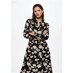 Vestido camisero estampado -  Mujer | MANGO OUTLET España